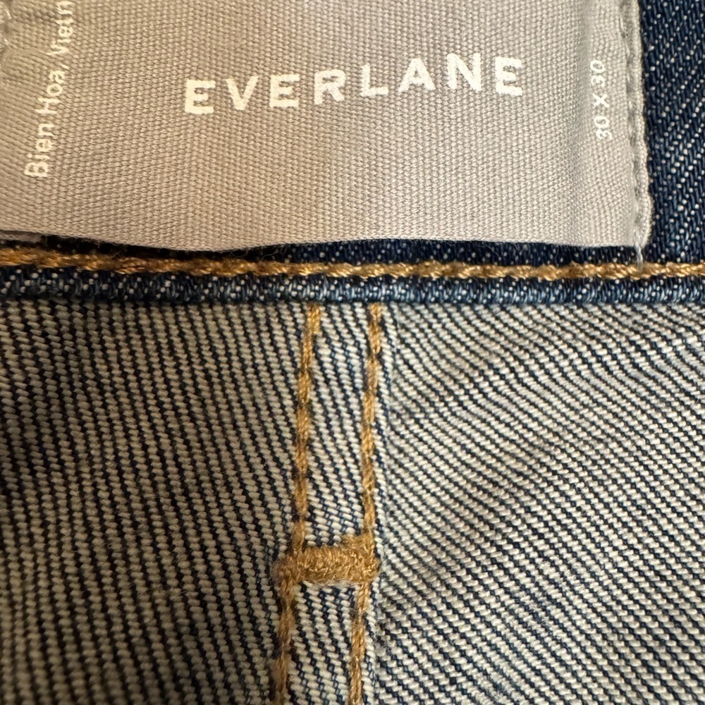 EVERLANE 5 Pocket Dark Wash Stretch Jeans Size 30 X 26 Women Mid Rise Slim Denim - Picture 11 of 14